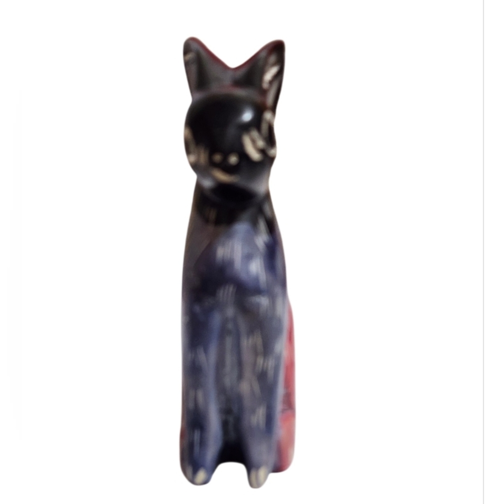 Handcrafted Multicolor Rabbit Figurine - Picture 4 of 7